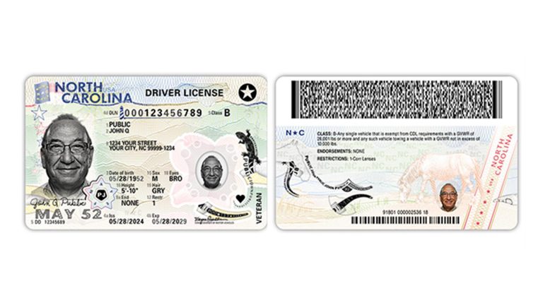 New N.C. License card | Contributed by N.C. Department of Transportation