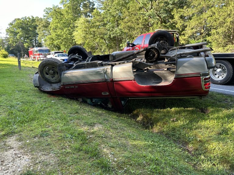Robbins man airlifted after rollover crash