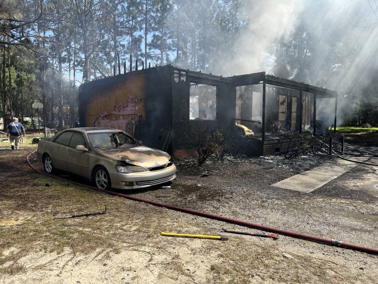 Fire destroys house and car in Aberdeen