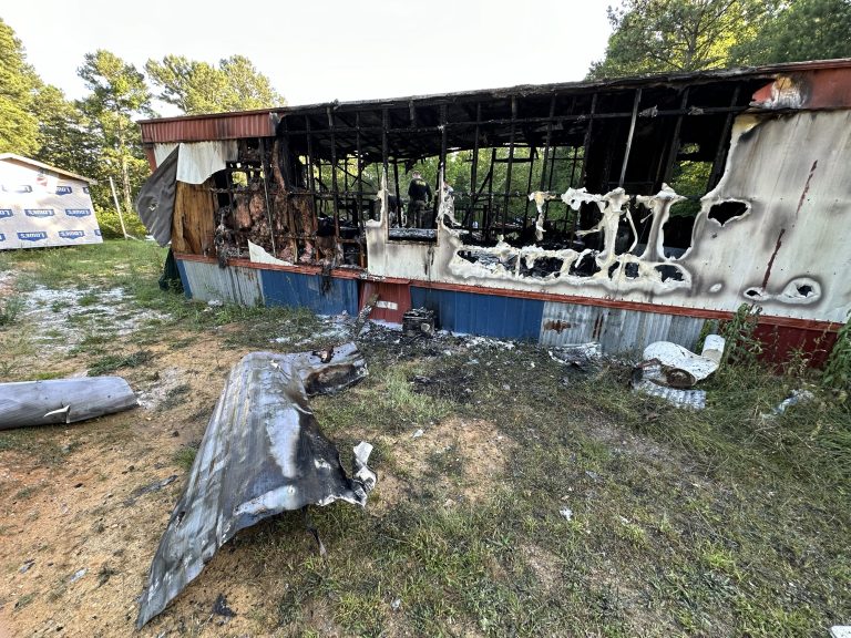 Eastwood mobile home gutted by flames