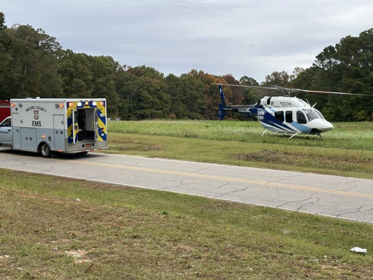 Motorcycle crash closes 24-27, motorcyclist airlifted