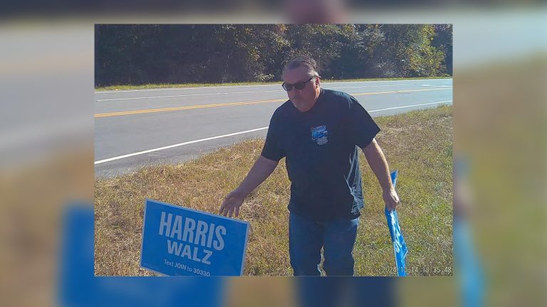 Man caught on video stealing political signs arrested