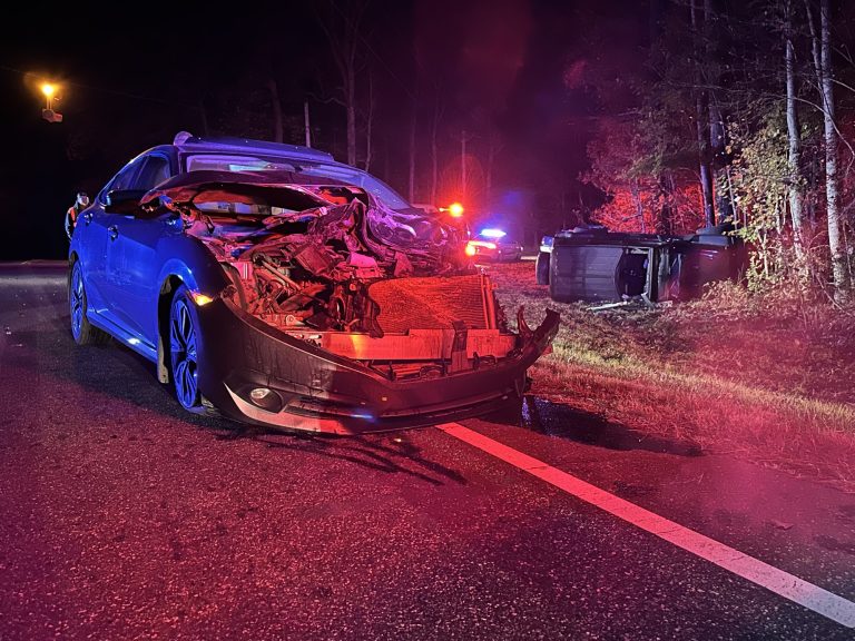 Jeep overturns in T-bone collision near Robbins, other driver arrested for DWI