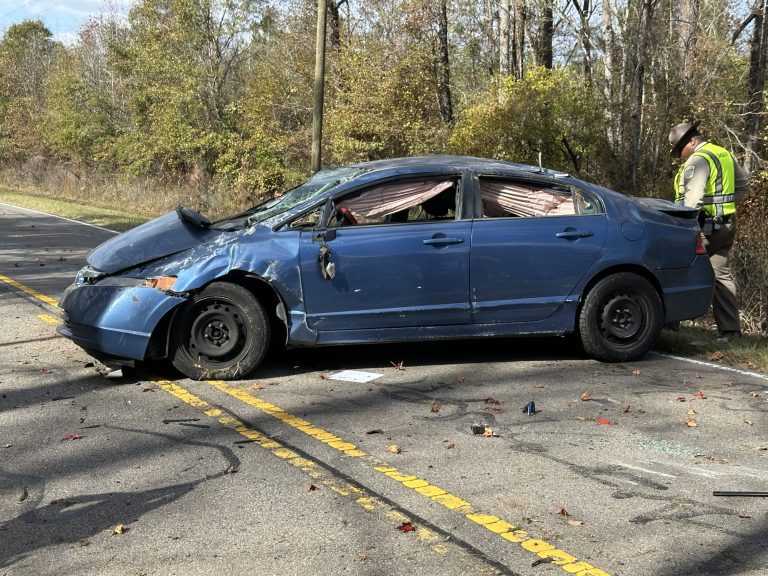 Car flips several times on Lobelia Road