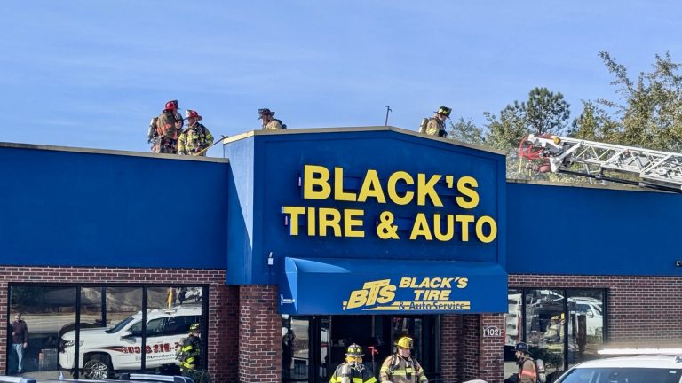 Black’s Tire & Auto closes for a day after fire