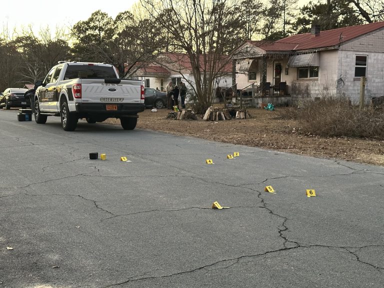 Shell casings left scattered after drive-by shooting in broad daylight