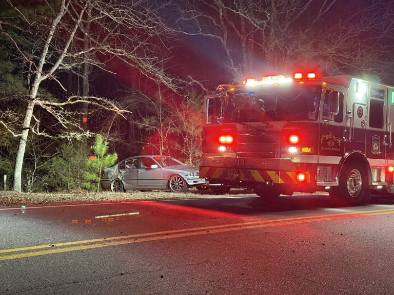 BMW driver arrested after hitting tree near Taylortown