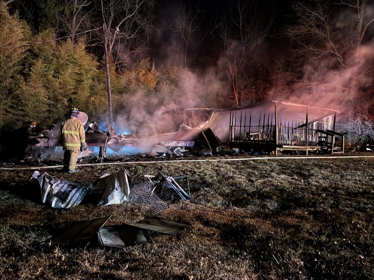 Robbins mobile home destroyed by fire