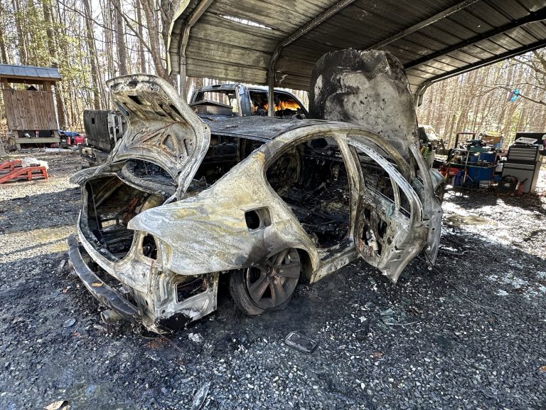 3 vehicles damaged by fire near Robbins, man arrested