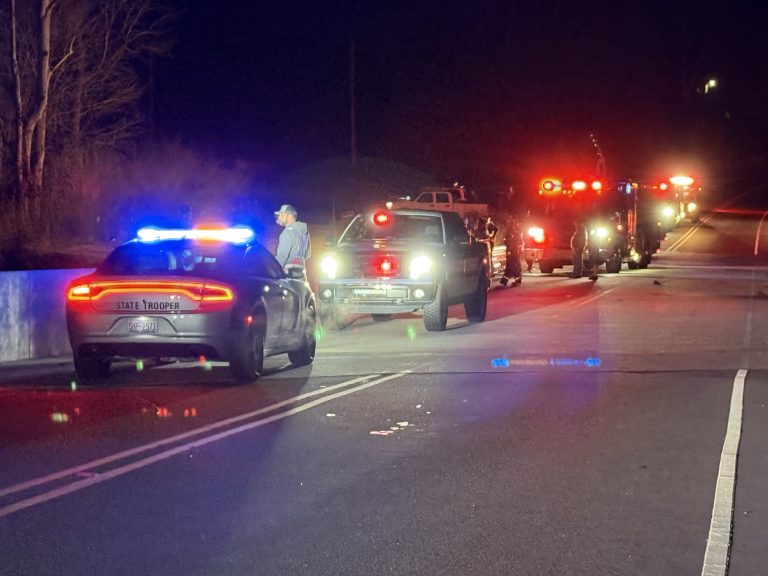 Teen critically injured after vehicle crashes off bridge along Highway 22