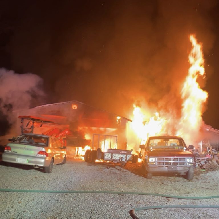 Overnight structure fire prompts large firefighter response