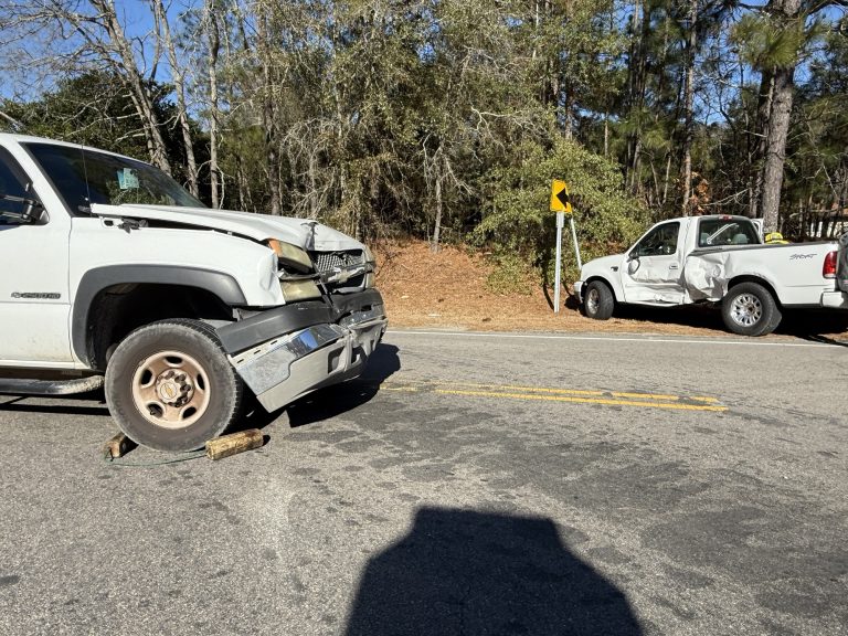 Two-vehicle crash closes busy Southern Pines intersection