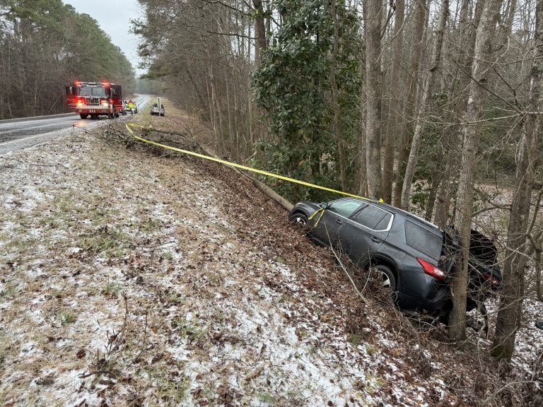 Multiple single-vehicle crashes as road conditions worsen