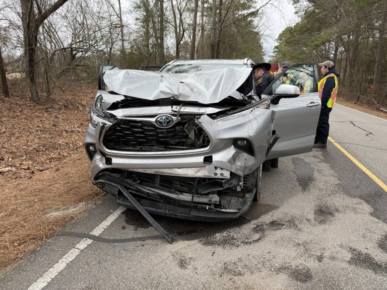 No injuries after SUV hits tractor on Airport Road