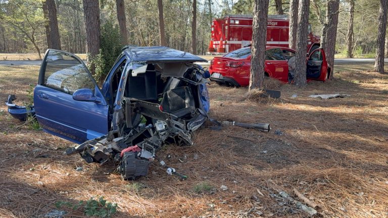 Vehicle splits in half during U.S. 1 crash, one person airlifted