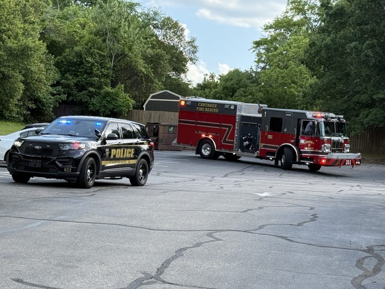 Man arrested after setting fire to dumpster behind Carthage bank