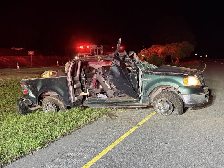 Driver airlifted after rollover crash on U.S. 1