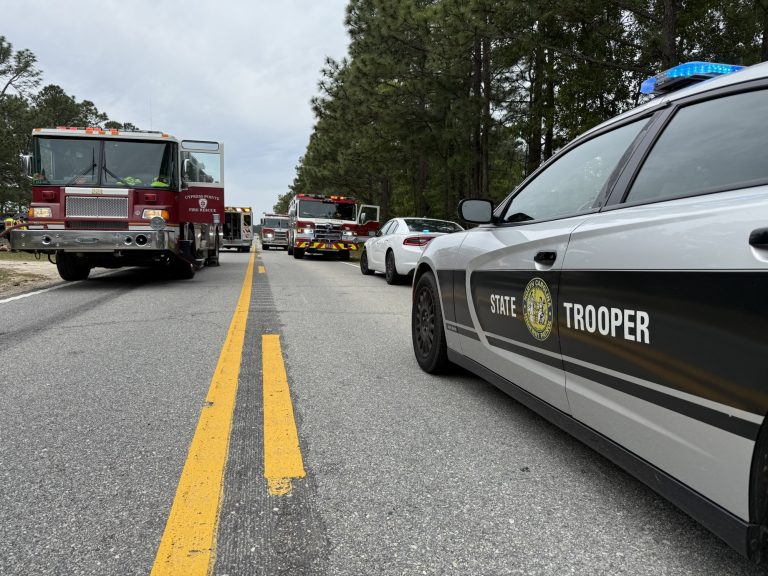 Driver dies after fiery crash on Highway 24-27 in Harnett County