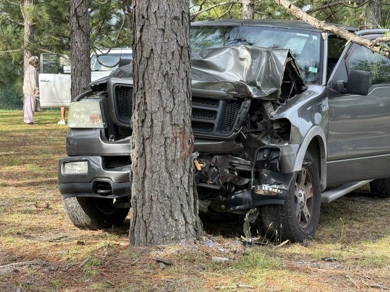 Pickup crashes into tree on U.S. 15-501; no injuries reported